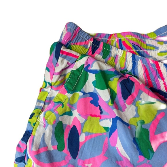 Lilly Pulitzer Katia Lounge Shorts Athletic Short Size Medium Havin a Blast Pink - Picture 5 of 8